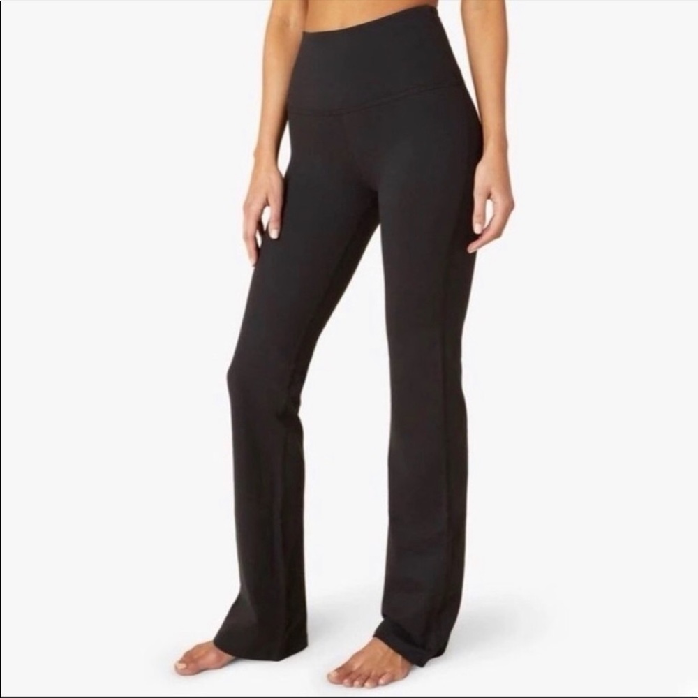Beyond Yoga High Waisted Practice Pants in Jet Black SZ M EUC